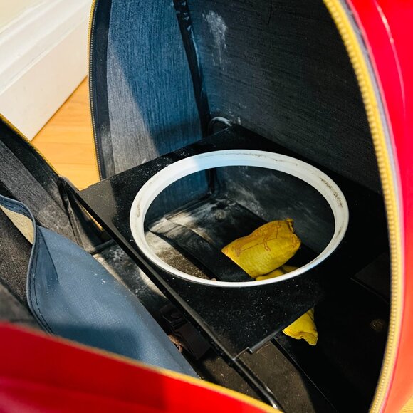 Vintage Colonial Bowling Bag RED Made In USA - Picture 7 of 16